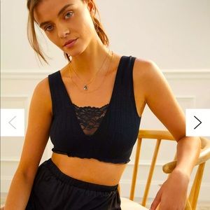 Anthropologie black bralette